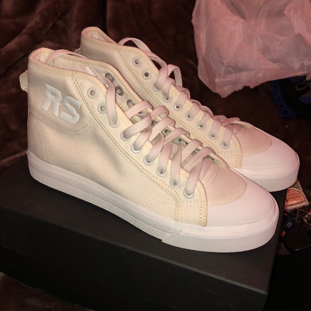 ADIDAS BY RAF SIMONS SPIRIT CANVAS HIGH TOP SHOE